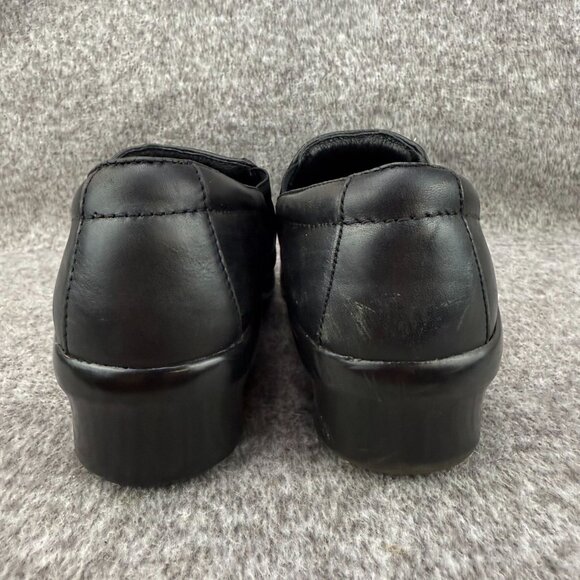 ✅ Womens 11B Ariat Sutter Black Leather Slip-On Clogs Heeled Comfort Work/Chore - Picture 9 of 12